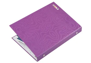 کلاسور ۱۰۰ برگ قفل فلزی  ۲۶حلقه جلد سخت رنگی آپادانا