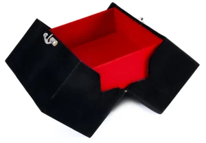 باکس چوبی روکش مخمل لولایی سیلور (سایز ۳)